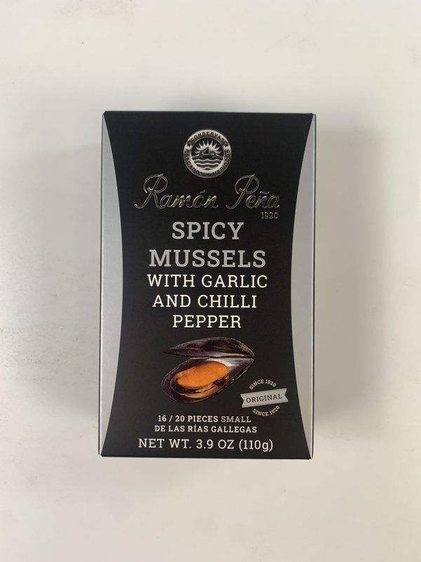 Spicy Mussels with Garlic and Chilli Pepper 16/20, Silver Line