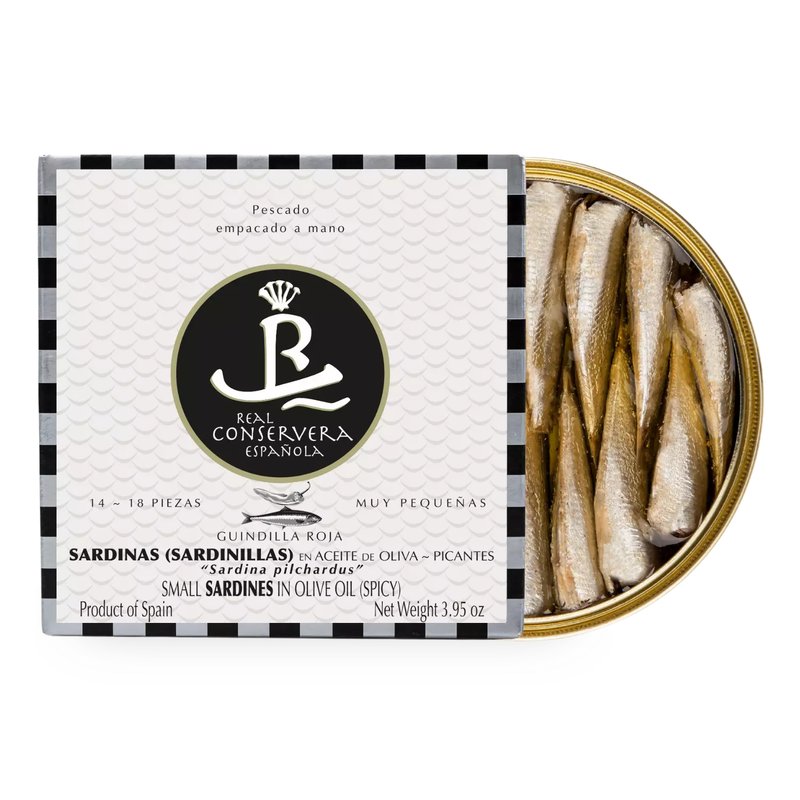 Very Small Sardines (Sardinillas) in Spicy Olive Oil 14/18
