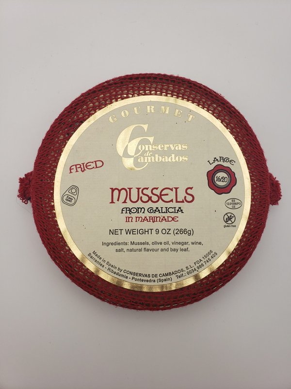 Large Fried Mussels in Escabeche 16/20 (Large Format Tin)