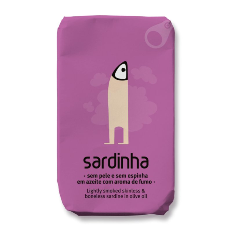 Lightly Smoked Skinless & Boneless Sardines in Olive Oil