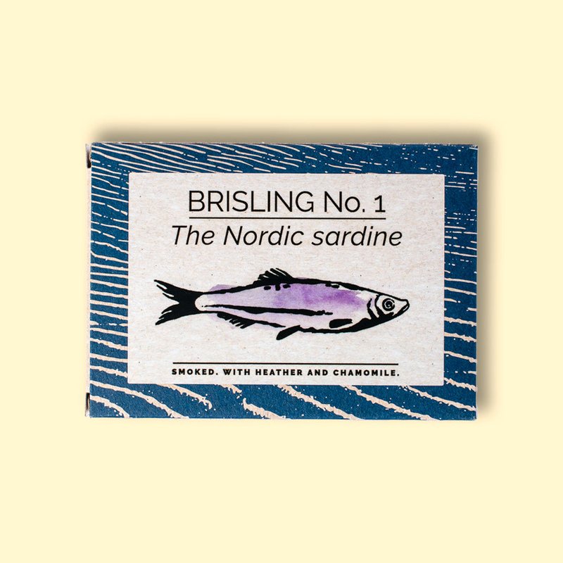 Smoked sprats with heather and chamomile