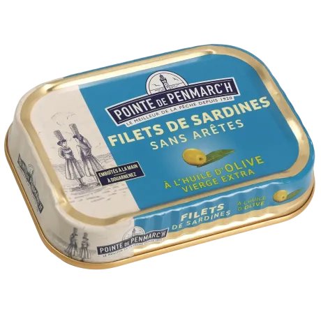 Filets de sardines à l'huile d'olive vierge extra