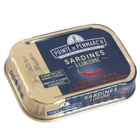 Sardines à l'ancienne à l'huile d'olive au piment et aromates