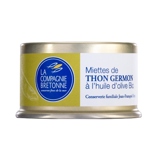 Miettes de Thon blanc Germon à l’huile d’olive bio 135g