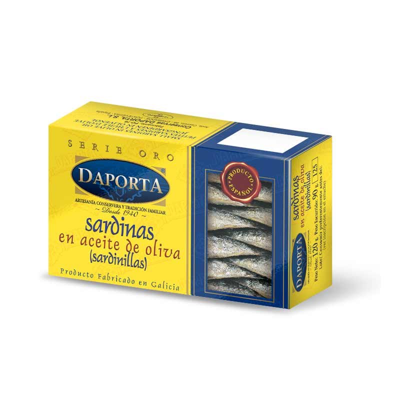 Sardinillas en aceite de oliva 18/22 piezas