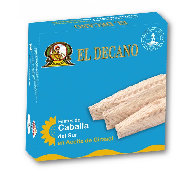 Filetes de Caballa del Sur en aceite de girasol 525gr.