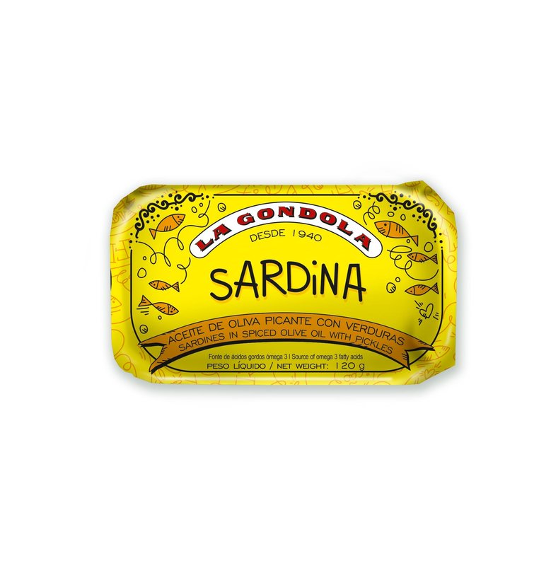 Sardinas en Aceite de Oliva Picante con Verduras 120gr. Campaña 2020