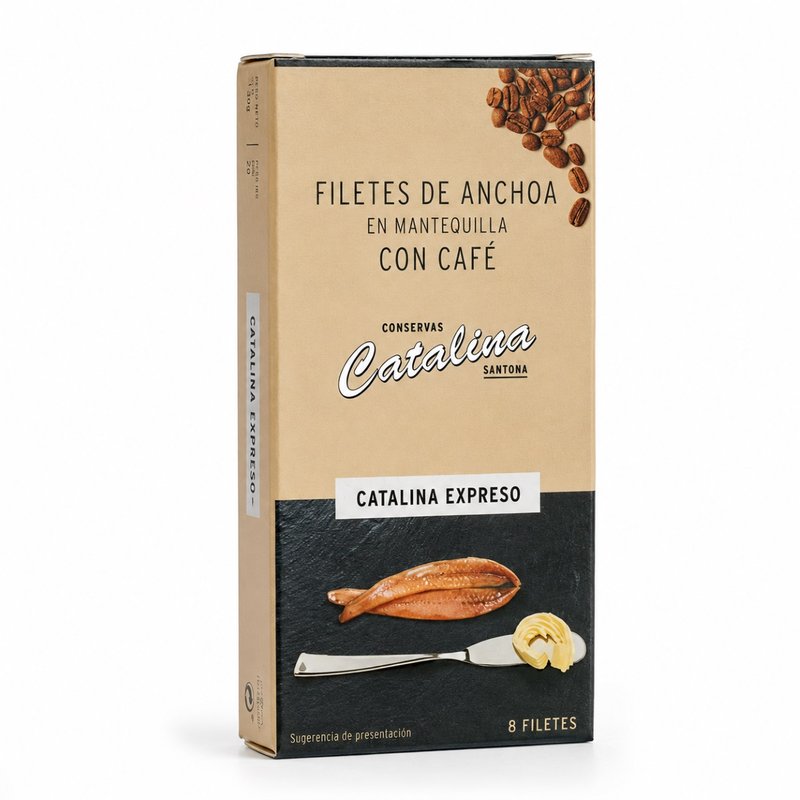Anchoas Catalina Mantequilla Café 8 Filetes 45 g