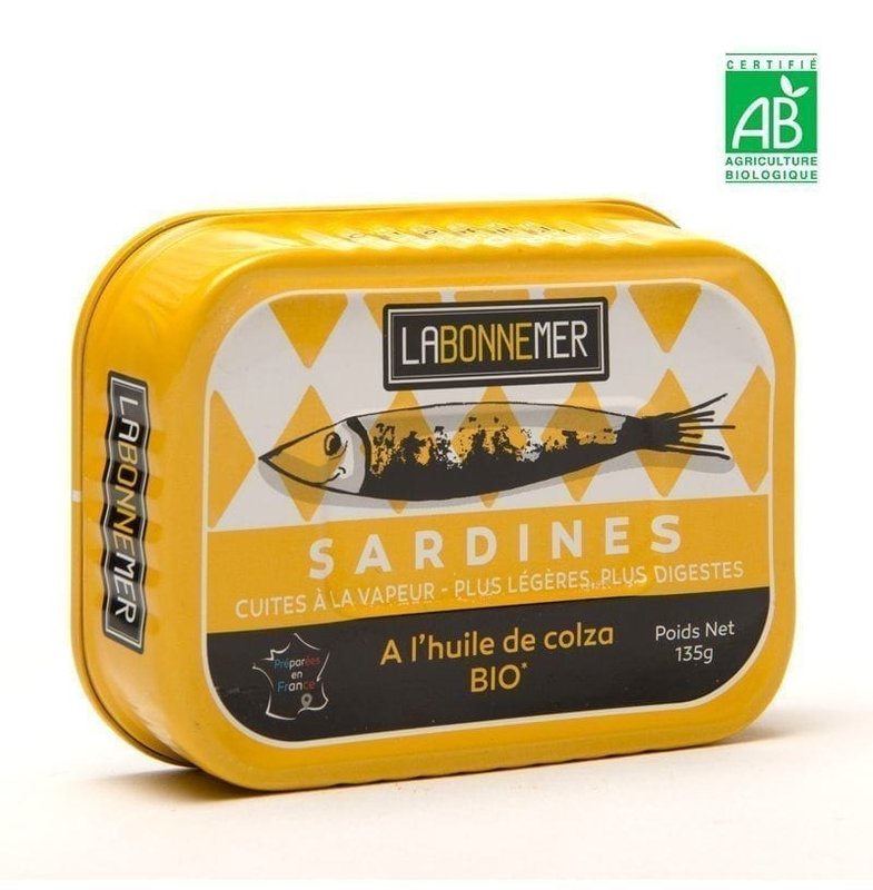 Sardines à l’huile de colza Bio – La Bonne Mer