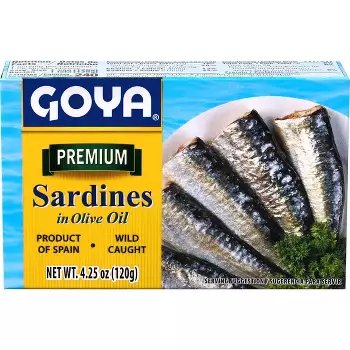 Sardines in Olive Oil - 4.25oz: Wild Caught, Gluten-Free, No Artificial Flavor