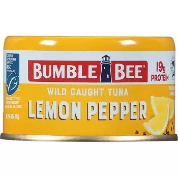 Chunk Light Lemon Pepper Tuna - 3oz: Wild Caught, MSC Certified Seafood