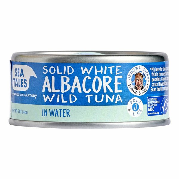 Wild Albacore tuna, MSC, in water