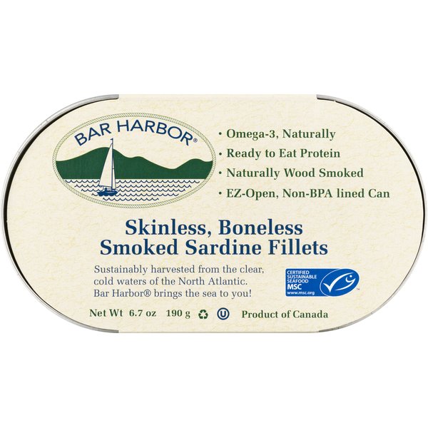 Sardine Fillets, Skinless, Boneless, Smoked