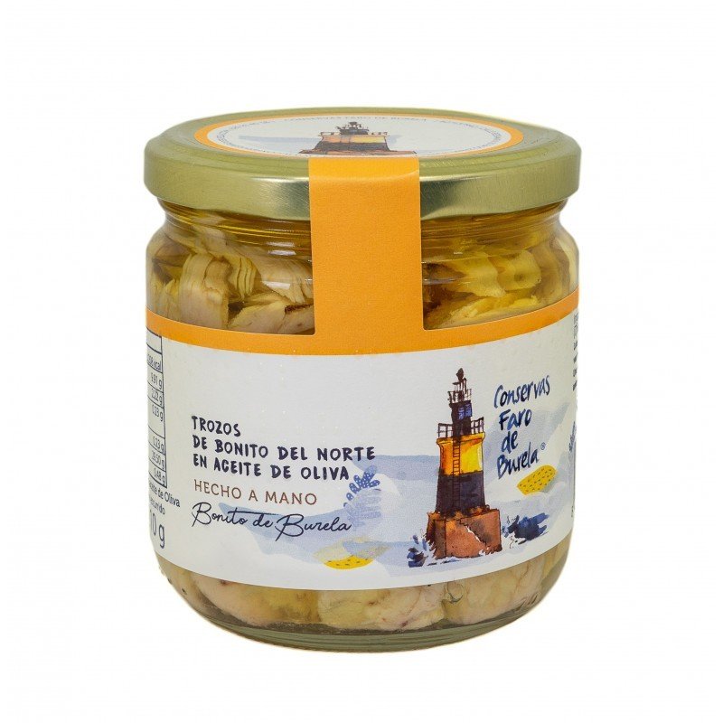 Trozos de Bonito de Burela en aceite de oliva