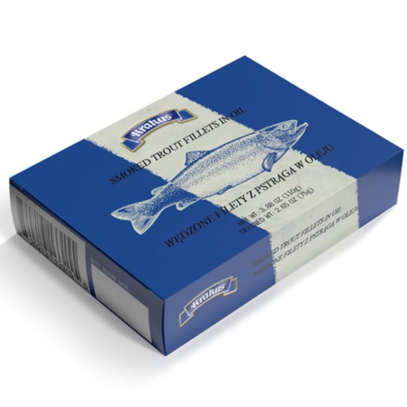Smoked Trout fillets in Oil - 3.88 oz. / 110g