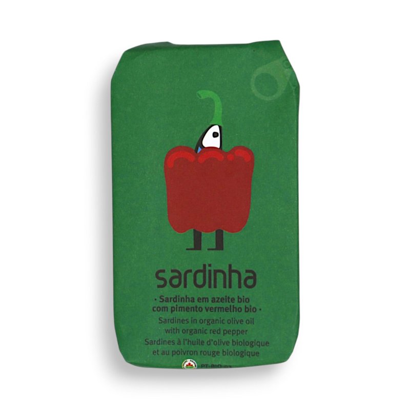 Sardines in Organic Olive Oil with Organic Red Pepper - Sardinha | Premium