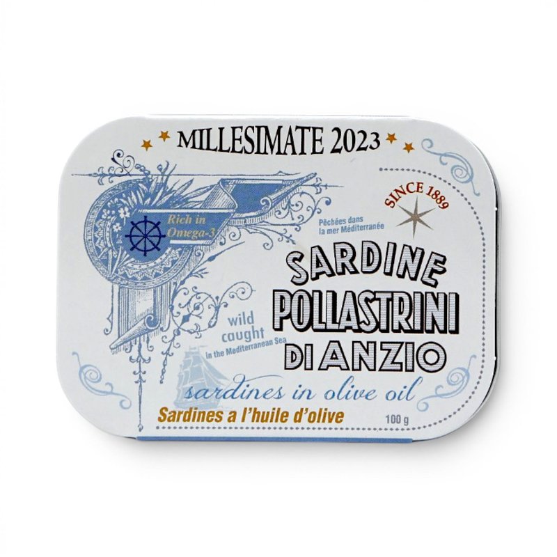 Sardines in olive oil "Millesimate"- Pollastrini | Italian