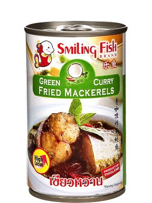 Fried Mackerel in Green Curry - Smiling Fish