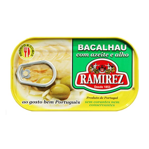 Codfish in Olive Oil & Garlic - Portuguese Bacalhau