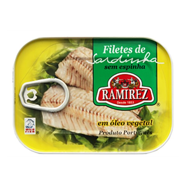 Boneless Sardine Fillets in Vegetable Oil - Portuguese Canned Sardines