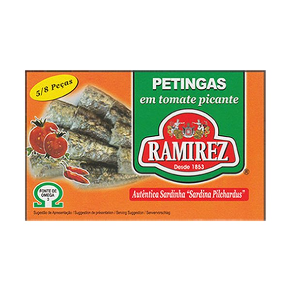 Small Sardines in Spicy Tomato Sauce (Petingas) - Portuguese Canned Sardines