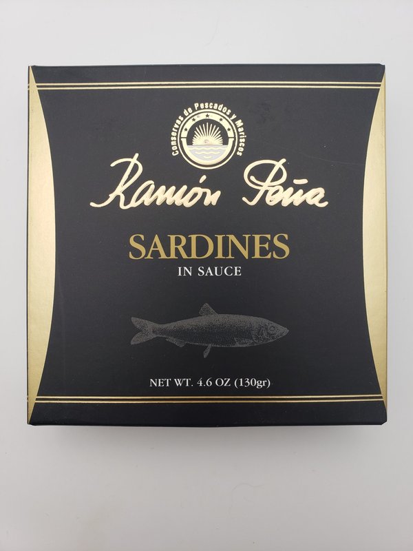 Fried Small Sardines Stewed in Sauce, Gold Line (Guisadas Xoubas)