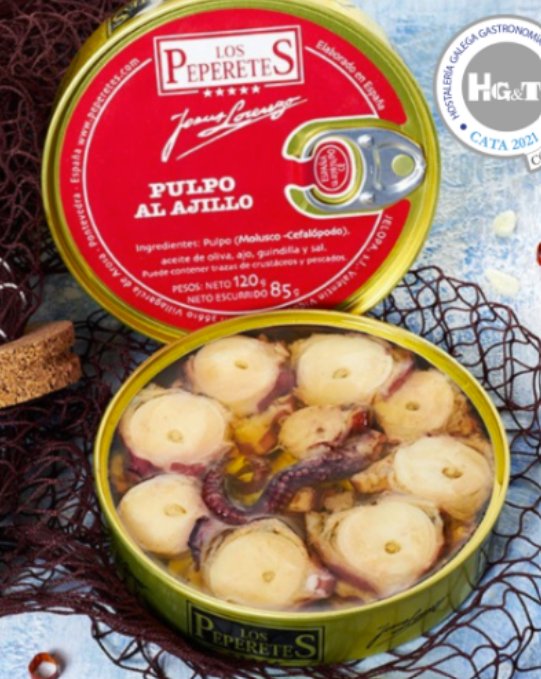 Peperetes Octopus with Garlic and Olive Oil 120g