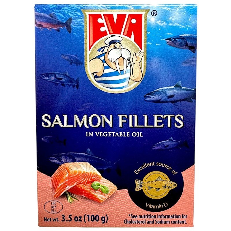 Eva Salmon Fillets in Vegetable Oil 100g