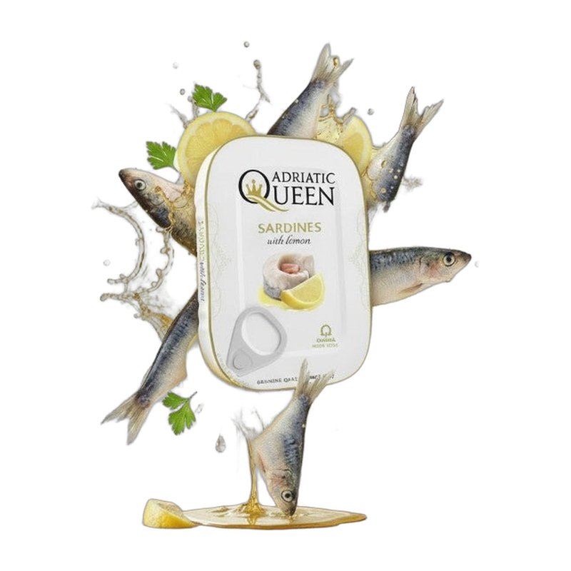 Adriatic Queen Sardines with Lemon in Vegetable Oil, Croatian 105g (3.7oz)