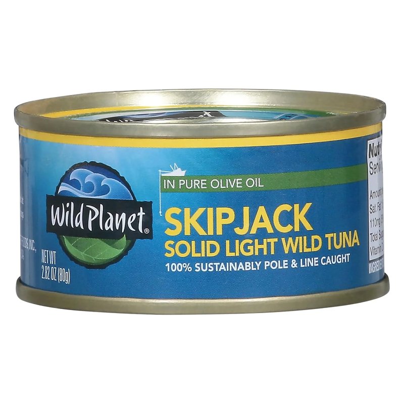 Wild Planet Skipjack Solid Light Wild Tuna in Olive Oil, 2.82 oz