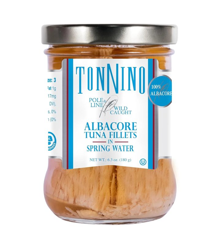Tonnino Albacore Tuna Fillets in Spring Water – 6.3 oz