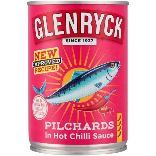 Glenryck Pilchards in Hot Chilli Sauce 400g