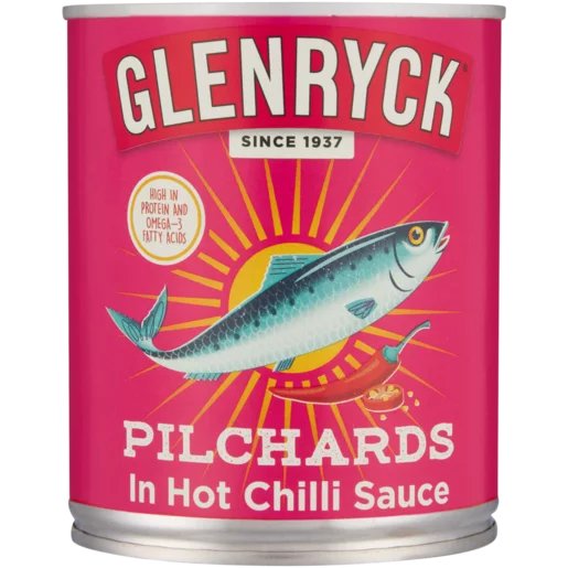 Glenryck Pilchards in Hot Chilli Sauce 215g