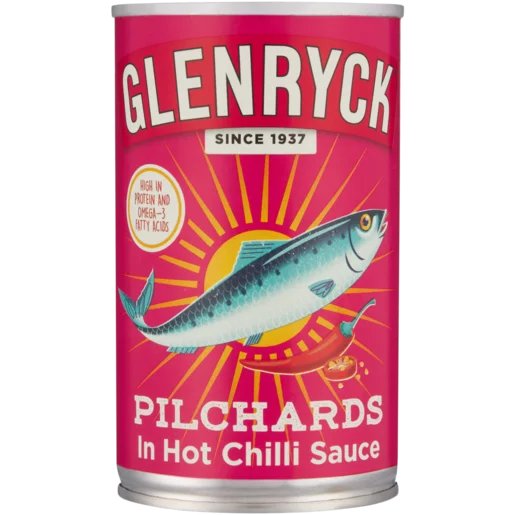 Glenryck Pilchards in Hot Chilli Sauce 155g